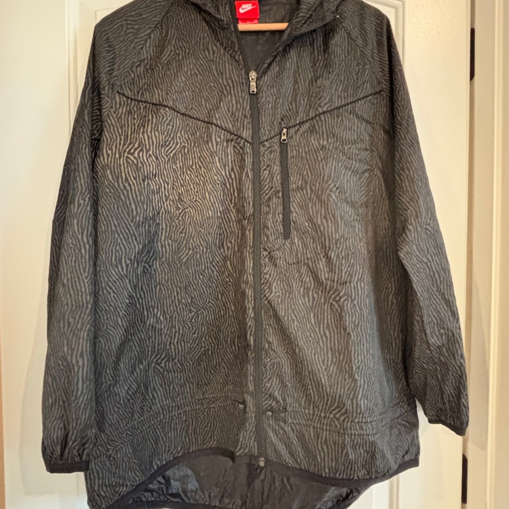 Nike Zebra Pattern Black and Gray Jacket